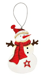 Boneco de neve p/pendurar - Cristina Decors